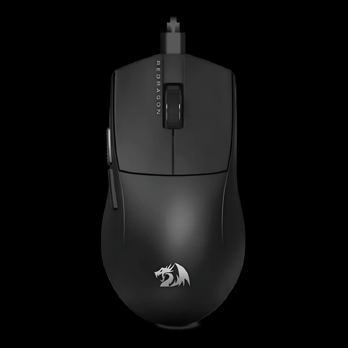 Mouse Gamer Redragon King Black M724 Ultraliviano 12400 DPI Sensor Pixart 3327 Paracord
