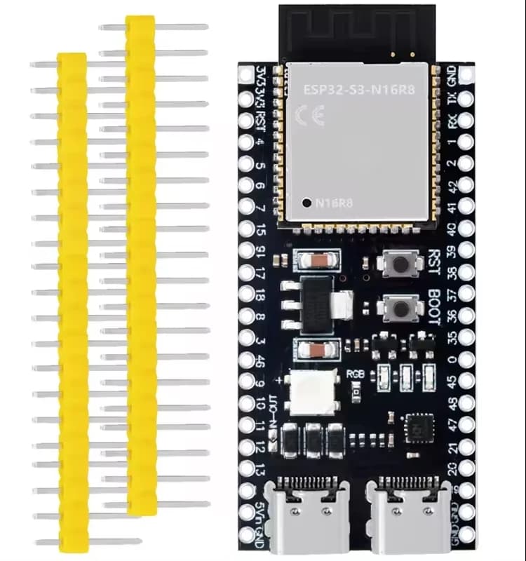 Placa Desarrollo Esp32-s3 N16r8 44 Pines Usb-c Wifi 2.4g Ble